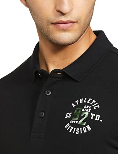 Image of Spykar Men's Cotton Solid Slim Fit T-Shirt