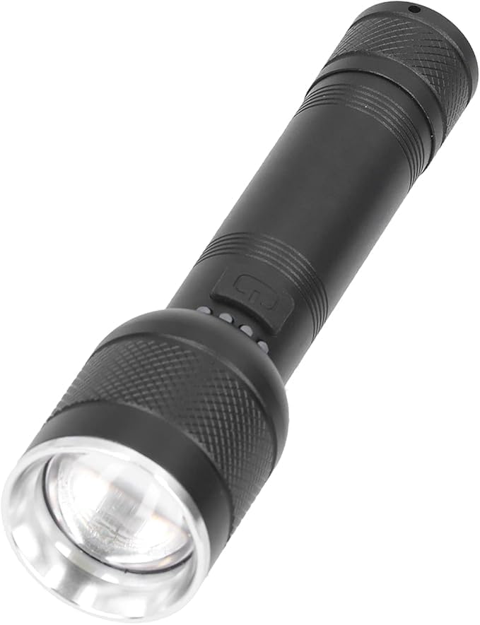 ECOSKY USB Metal Rechargeable Emergency Multiple Mode Torch Light for Home Torch (Black, 10 cm, Rechargeable)-image-15