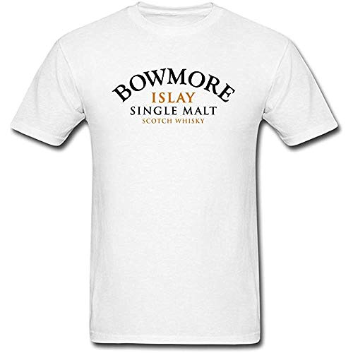 huluwa Men's Bowmore Logo Short Sleeve T Shirt White Cover