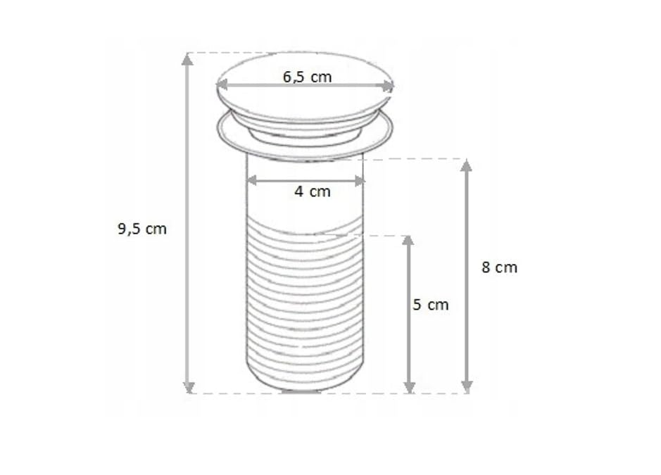 Sifone per lavabo + tappo a clic, scarico per lavandino e lavabo, set di scarico per lavabo, sifone di design, si adatta a qualsiasi lavandino, colore nero