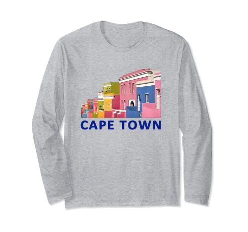 Bo-Kaap Cape Town Artwork for Cape Town Fans Long Sleeve T-Shirt