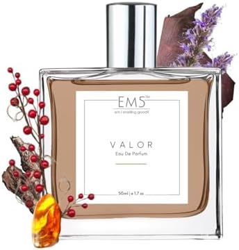 EM5 Valor Perfume for Men | Spicy Woody Patchouli Fragrance | Day & Night EDP Strong & Long Lasting Spray | Luxury Gift for Him