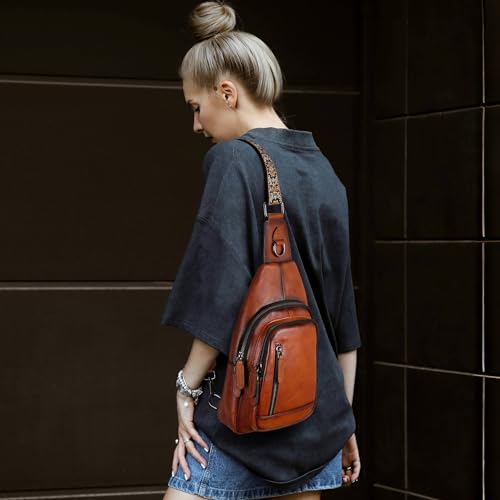 HESHE Pebble Grain Crossbody Bag
