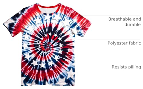 Image of Kids Neon Tie Dye Shirt for Boys Girls Tie-Dye T-Shirt Hippes Tshirt Senior Children Tee Size 6-16 Years Age