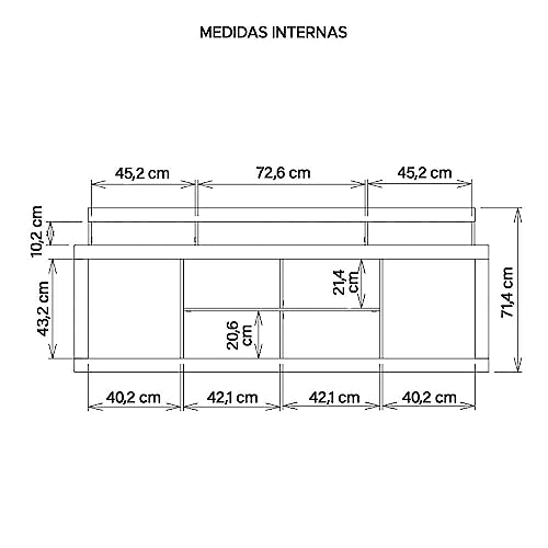 Rack Bancada Para Tv até 70 Polegadas Sun Marrom Caemmun