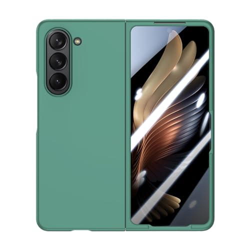 Coque Samsung Z Fold 5 5G antichoc fine coque rigide verte avec film