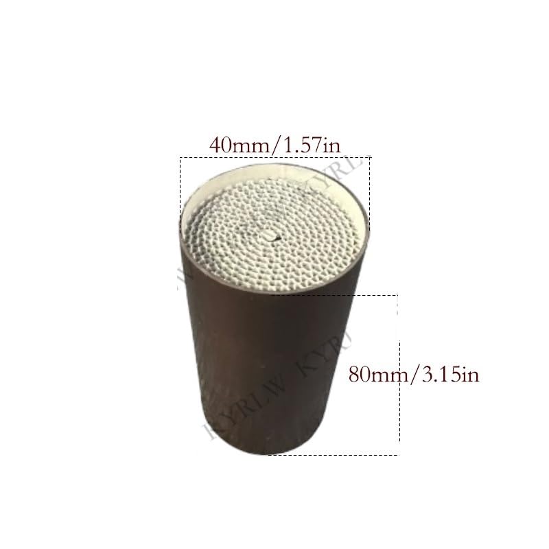 katalizator samochodowy Uniwersalny katalizator motocyklowy typu plaster miodu Euro3/4/5/6 40 * 80mm z metalową osłoną | Euro3-40-80mm