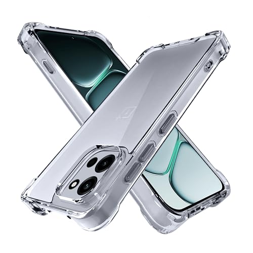 Image of CEDO Cover for OnePlus Nord 6 (5G) | Camera Protection Shockproof Bumper-Edge | 360 Degree Protection Acrylic Crystal Clear TPU+PC | Transparent Back Case Backcover (Transparent)