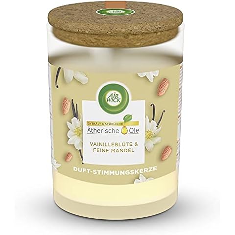 Air Wick Duft-Stimmungskerze im Glas - Duft: Vanilleblüte und feine Mandel Cover