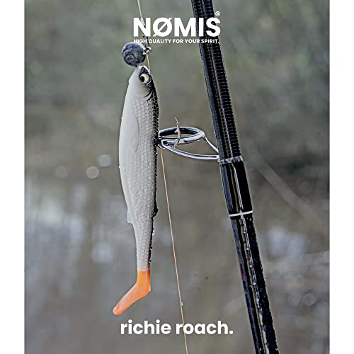 NØMIS Gummifische Richie Roach | Gummifisch Set 5er x 10 cm | Angelzubehör | Gummifische Set Hecht Zander Dorsch u. Norwegen Angeln | Angelköder | Gummiköder | Barsch