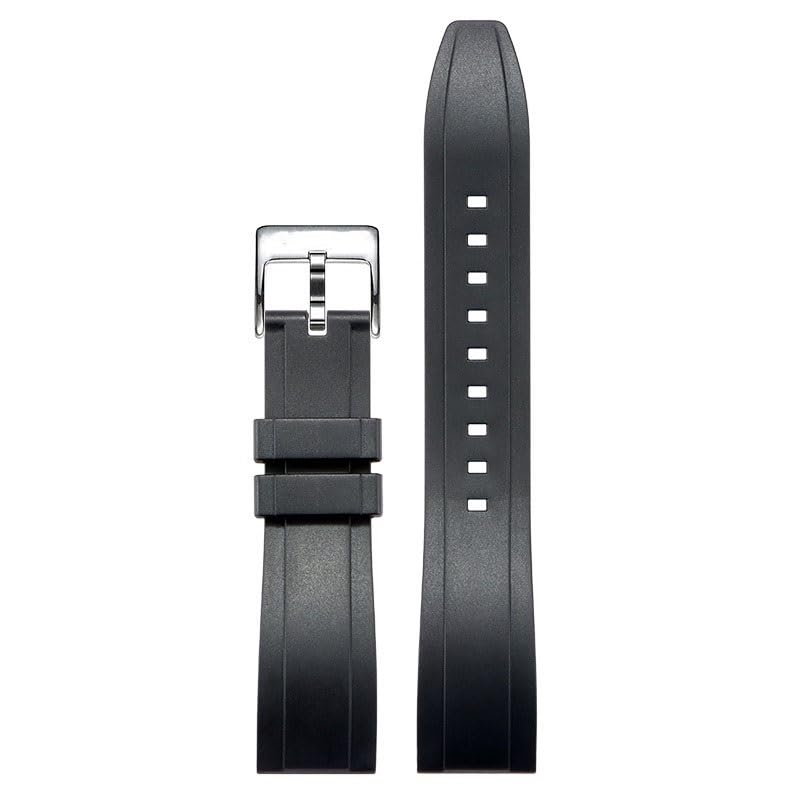 Bracelet silicone pour Tissot - Rechange étanche 22mm Noir