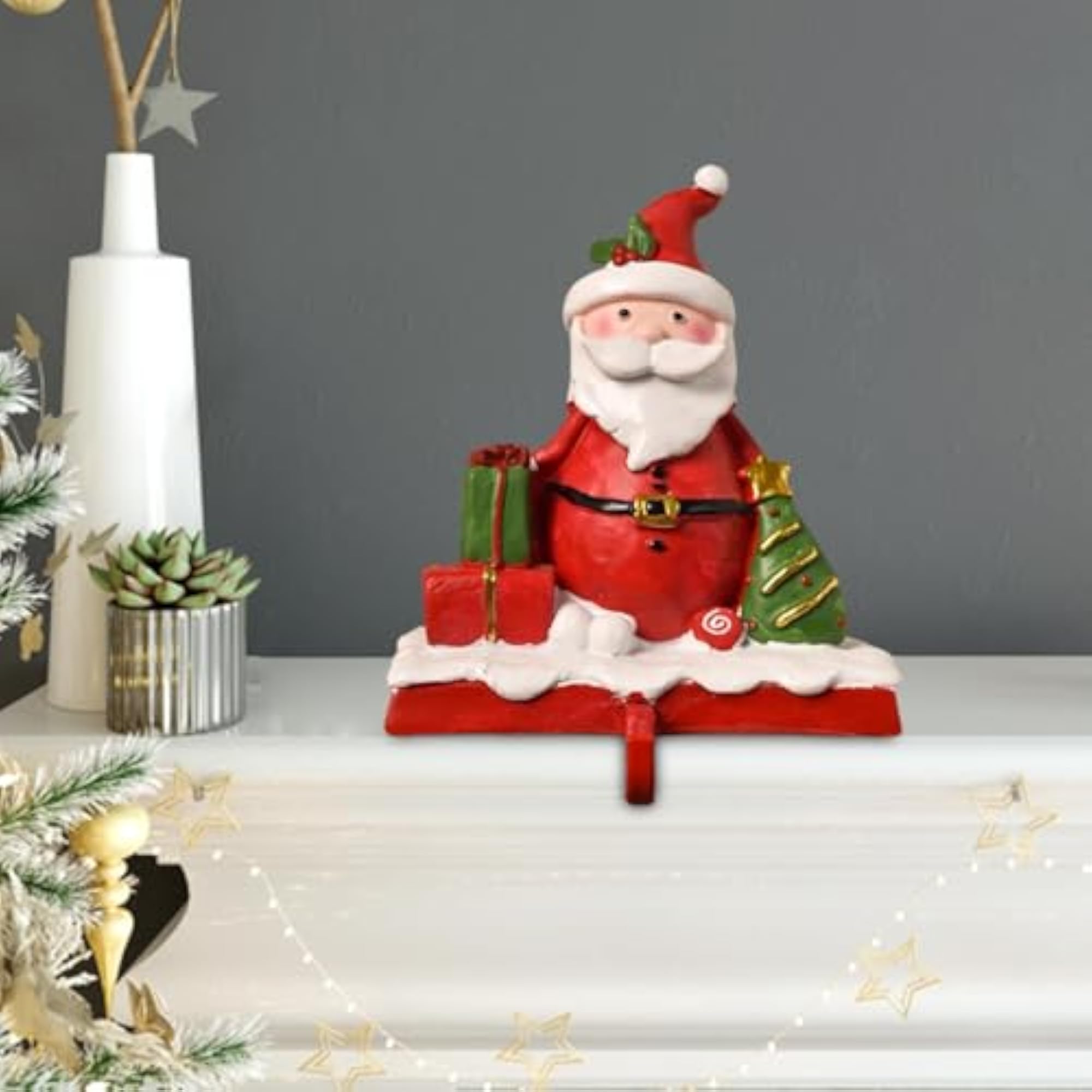 Christmas Statue Collection Stocking Hook for Decor