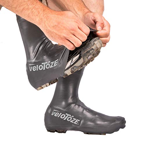 Velotoze Tall Gravel Shoe Cover - Mtb Overshoes Protect Cycling Shoes On Gravel Trails And Mountain Bike Rides - Protects Shoes And Feet From Rain Black #TOP6