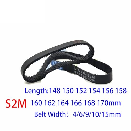 Courroie de distribution en caoutchouc S2M pas 2mm pour poulie synchrone