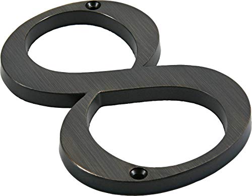 Distinctions 843248 10 cm, montagem alinhada, número 8, bronze