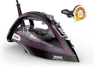Tefal Ultimate Pure Steam Iron, 240g/min Steam Boost, 350ml Water Tank, 3m Power Cord, 3000W, Purple and Black, FV9830