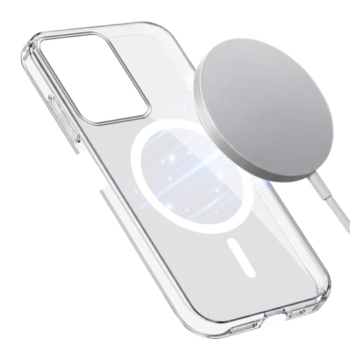 Image of Jkobi Lifetime Anti-Yellow MagSafe Compatible Clear Back Cover Case for Poco M6 5G (Sleek Hard Crystal | Shockproof and Camera Protection)