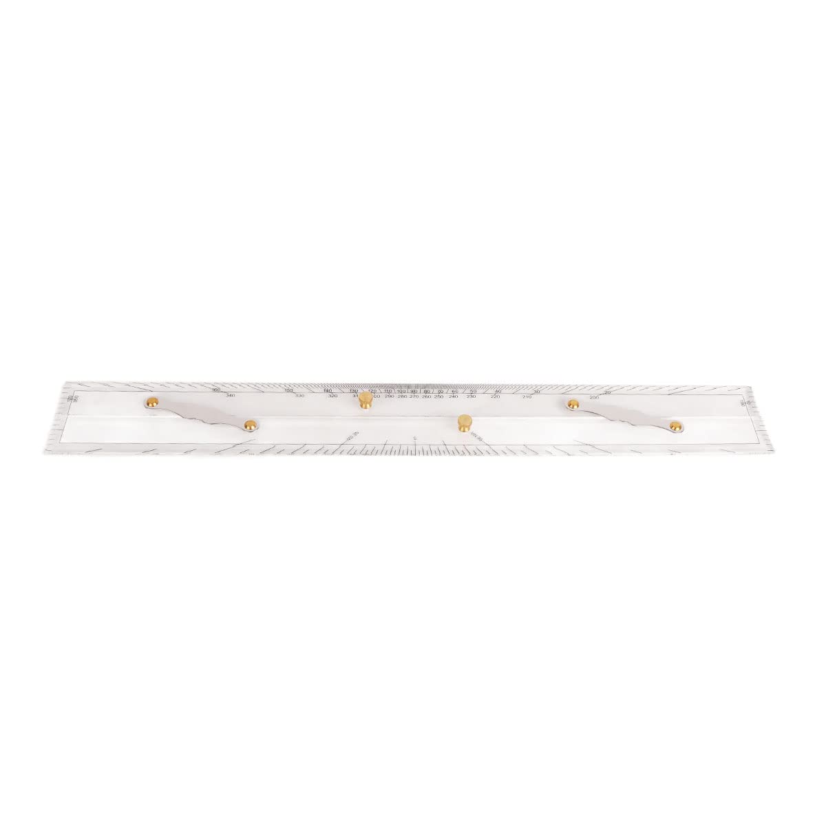 Marine Navigation Parallel Ruler, Copper and Acrylic Material, Clear Scale High Accuracy, with Transparent Ship Drawing Tool for Boat Navigation Marine Parallel Ruler Boat