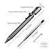 Cool Hand 5.2'' Bolt Action Pen, Titanium Alloy EDC Metal Pen, Ballpoint Ink Refillable, with a Refill, Gray
