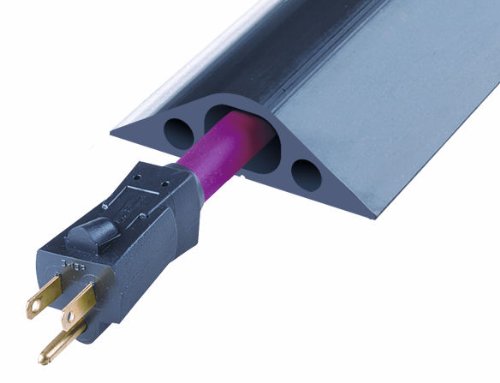 Powerback RFD4-10 Durable Rubber Large Channel Duct Protector, Black, 10' Length