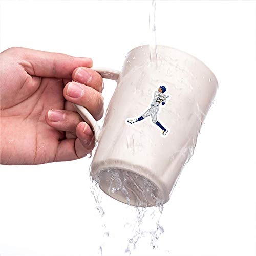 image for FUNWING Baseball Stickers | 50 Pcs Baseball Waterproof Vinyl Stickers 