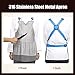 Cut and Stab Resistant Metal Apron, Butcher Safety Work Apron, 316 Stainless Steel Chainmail Apron, Easy to Clean (Size : 55x70cm)