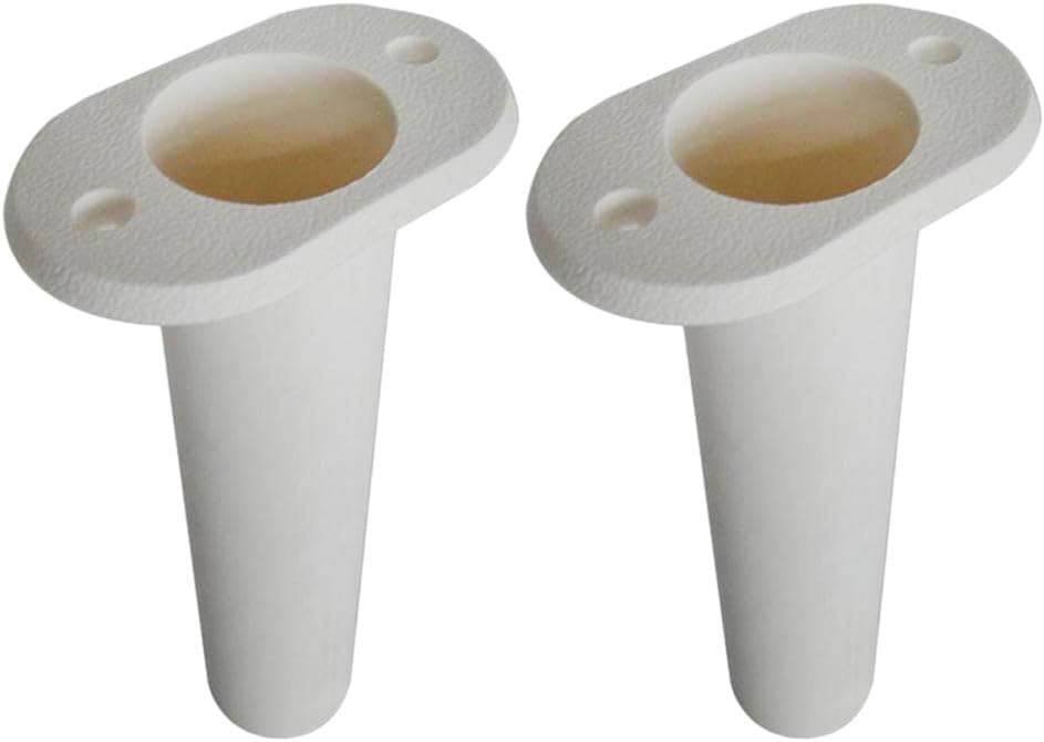 Homyl 2pcs White Nylon Fishing Rod Holder Stand 0 Degree Marine