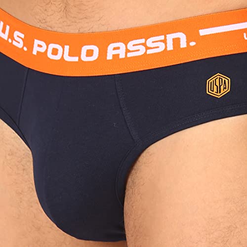 Image of U.S. Polo Assn. Men Logo Waistband Cotton Stretch IYAH Briefs - Pack of 2