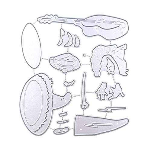 Ziddar Cartoon Gitarren Metall Stanzschablone