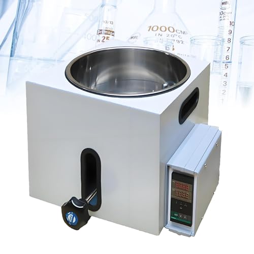 Bain-marie de laboratoire LED en acier inoxydable avec système PID 2L