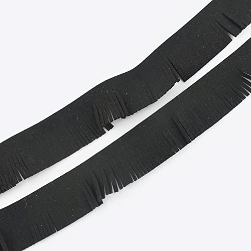 2/5 Meters 3Cm Wide Fringe Trim Leather Suede Tassel Trim Sewing Decorative Trimming Fabric Clothes Bag Key-Chain Jewelry Pendant Accessories #TOP10