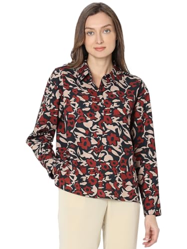 Image of VERO Moda Women Floral Print Shirt | Long Sleeve | Regular Fit