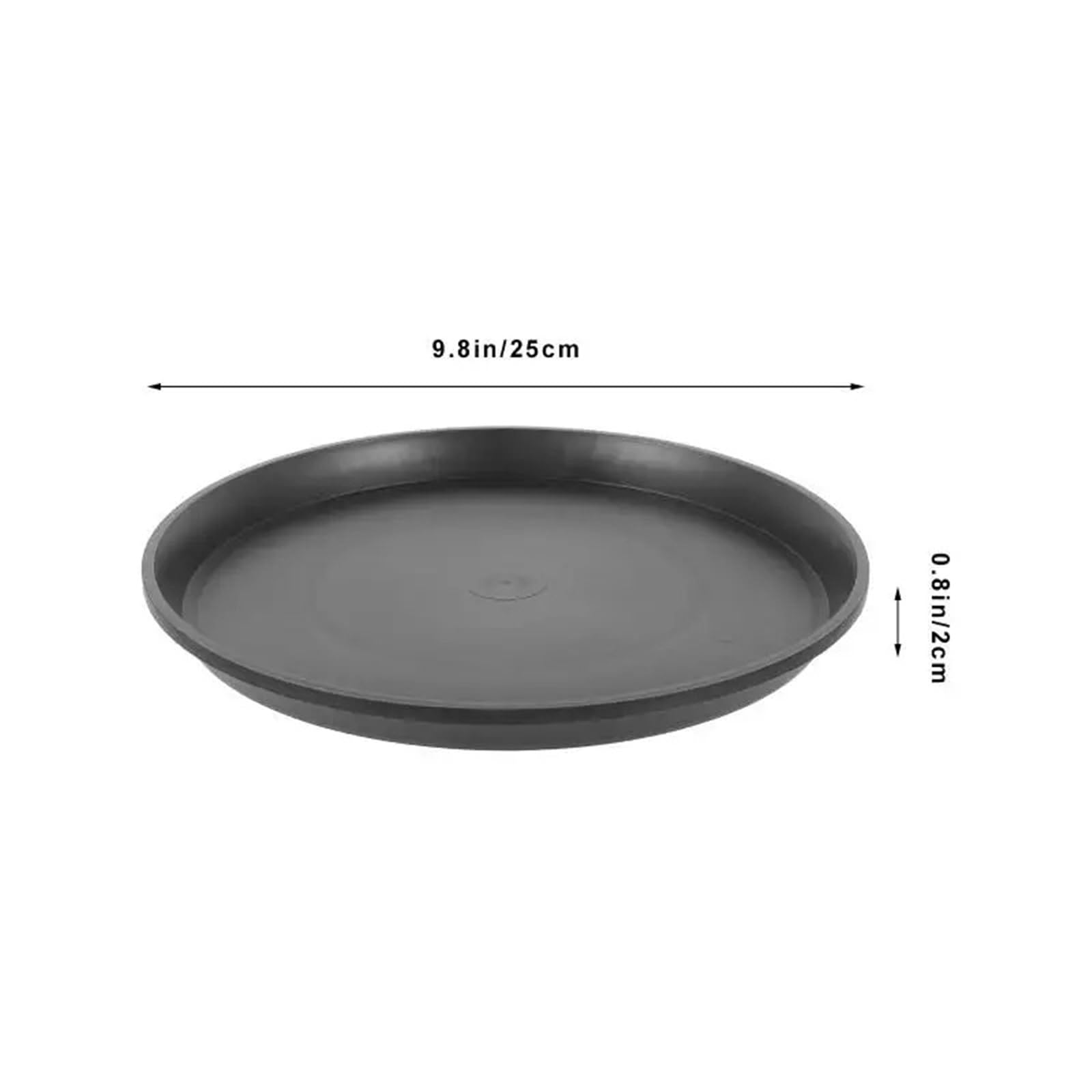 Bandeja para Plantas Platos for Plantas, platillos for Interiores, Forma Redonda, bandejas for Plantas, platillos Grandes for atrapar Platos al Aire Libre, 4 Uds. para Plantas,Macetas