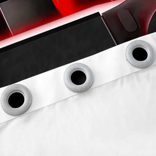 Cortinas opacas de 46 x 72 pulgadas con estampado gamer a cuadros 6