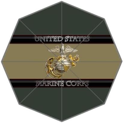 Symple United States Marine Corps Design Umbrella - USMC Auto Foldable Umbrella