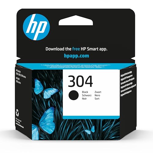 HP N9K06AE 304 Original Ink Cartridge, Black, (Pack of 1)