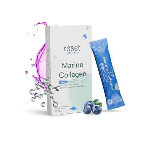 Image of R3SET Japanese Marine Collagen with Glutathione for Skin Glow - 2 Sachets