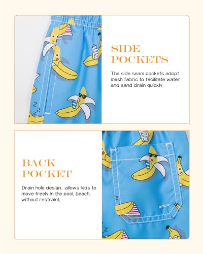 Image of SURF CUZ Surfcuz Little Boys Swim Trunks UPF 50+ Toddler Beach Shorts Swimsuit Kids Quick Dry Swimwear