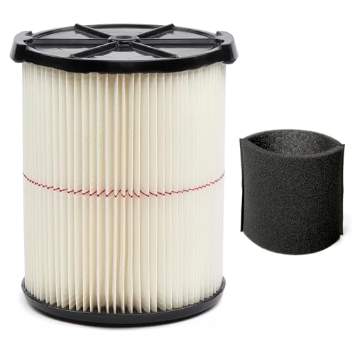 Dooniass 1 Pack Replacement Cartridge Filter Compatible with Craftsman 17816 9-17816 Wet Dry Vac fit 5/6/8/12/16/32 Gallon & Larger Vacuum Cleaner