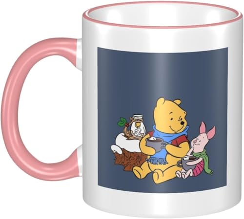 男女贈り物マのプーさん7 耐熱カップ セラミック ティーカップ 陶器 マグ マグカップ コーヒーカップ かわいい セラミック おしゃれコップ かわいい 景品 マグ 贈答品 Pink