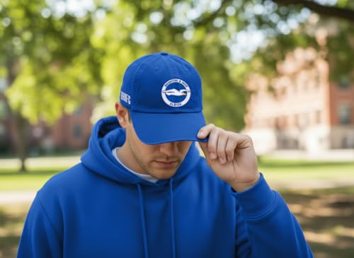 Gorra de béisbol bordada Brighton & Hove Albion azul ajustable miniatura 5