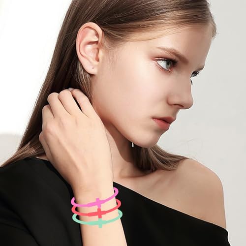 NEWITIN 15 Pieces Cross Bracelets for Women Silicone Cross Bracelet Family Friend Couple Jewelry Friendship Gift for Women Men4