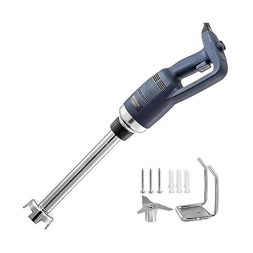 Botón de seguridad, hoja gruesa for ahorrar espacio, licuadora de inmersión comercial, batidora eléctrica de mano for varios alimentos(C 500W40cm)