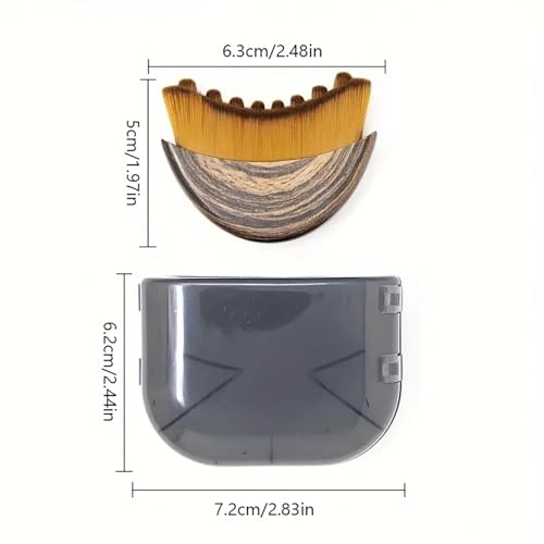 Szczotka do konturowania limfatycznego twarzy, Masażer do drenażu limfatycznego twarzy, Masażer do suchego szczotkowania z ergonomicznym designem do redukcji opuchlizny i definiowania linii szczęki