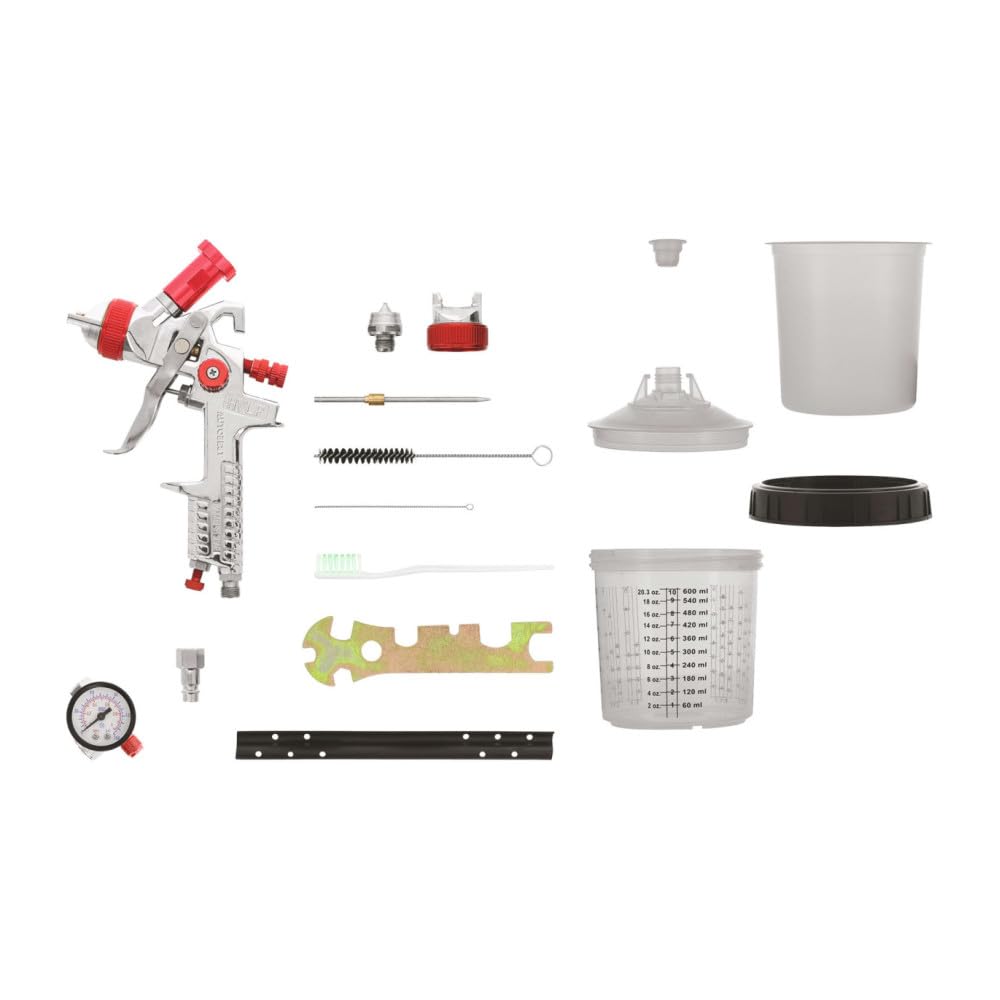 Autobest Pistolet de Peinture pneumatique 2 Buses