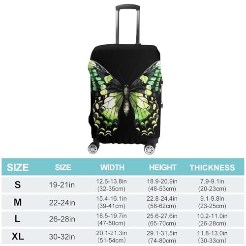 Colorful Elegant Swallowtail Butterflys Luggage Covers Washable Travel Suitcase Cover Elastic Baggage Protector2