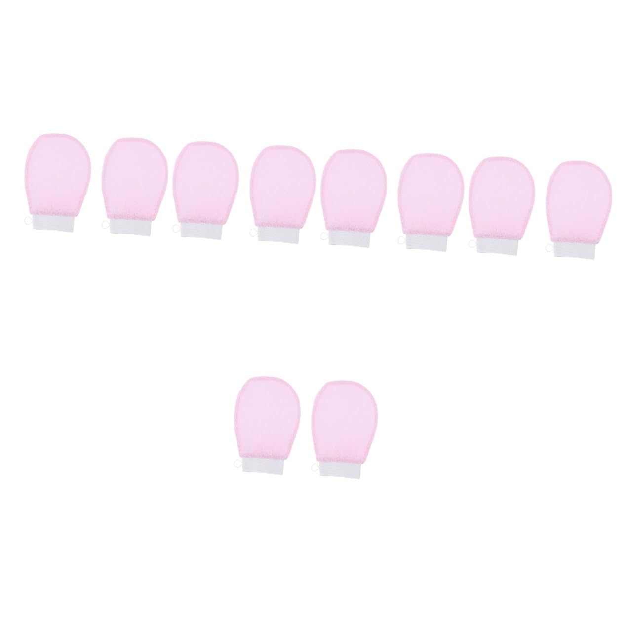 minkissy 5 Paia Guanti Da Bagno Lavapavimenti Per La Guanti Scrub Esfolianti Per Il Corpo Guanto Esfoliante Profondo Guanto Strofinaccio Guanto Da Mancare Applicatore Terme