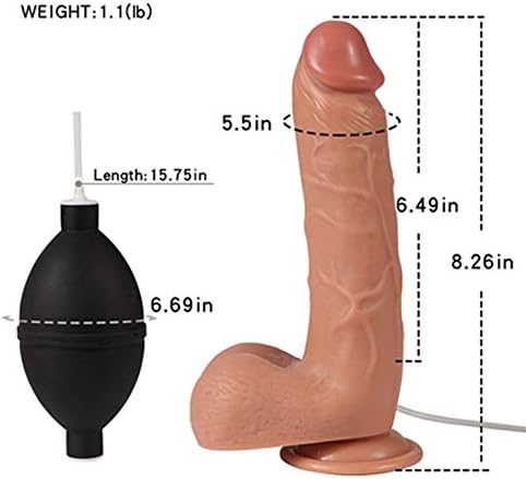 Realistic Silicone M-assager with Suction Cup Squirting Water Wand