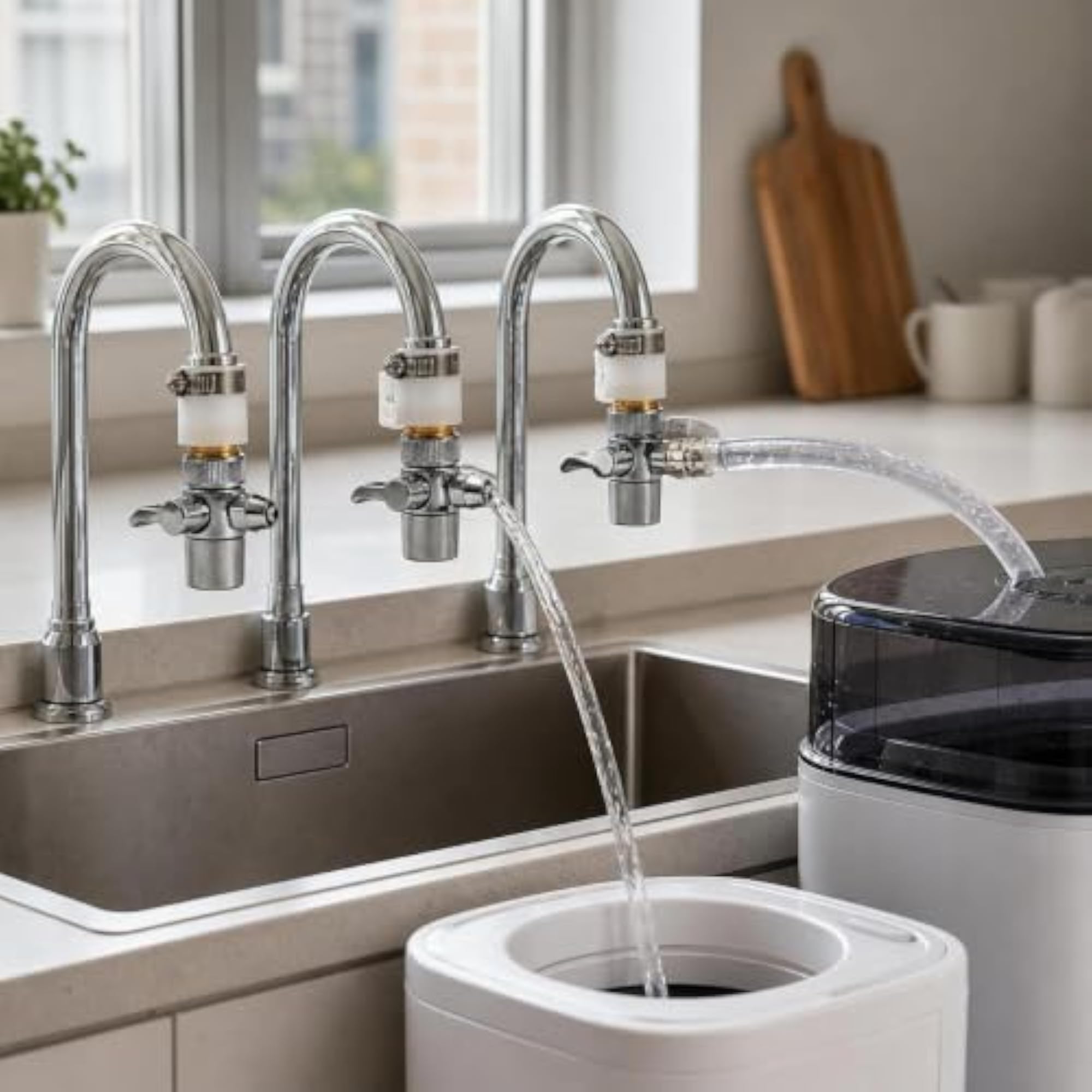 Diverter Valve Faucet Adapter for Water Purifiers and Filters