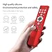 AKSHFETH Silicone Cover for Hisense Remote Control ERF6A80 ERF6F80H ERF6G80H Protective Remote Cover Compatible with Hisense U6 U7 U8 U9 Series 4K UHD Smart TV (red)